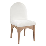 Waldorf Chenille Fabric Upholstered Dining Side Chair in Cream