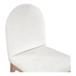 Waldorf Chenille Fabric Upholstered Dining Side Chair in Cream
