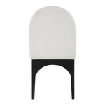 Waldorf Chenille Fabric Upholstered Dining Side Chair in Cream
