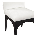 Waldorf Chenille Fabric Upholstered Dining Side Chair in Cream