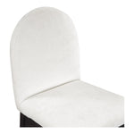 Waldorf Chenille Fabric Upholstered Dining Side Chair in Cream