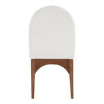 Waldorf Chenille Fabric Upholstered Dining Side Chair in Cream