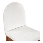 Waldorf Chenille Fabric Upholstered Dining Side Chair in Cream