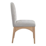 Waldorf Chenille Fabric Upholstered Dining Side Chair in Grey