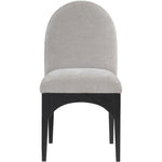 Waldorf Chenille Fabric Upholstered Dining Side Chair in Grey