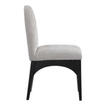 Waldorf Chenille Fabric Upholstered Dining Side Chair in Grey
