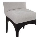 Waldorf Chenille Fabric Upholstered Dining Side Chair in Grey