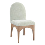 Waldorf Chenille Fabric Upholstered Dining Side Chair in Mint