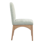 Waldorf Chenille Fabric Upholstered Dining Side Chair in Mint