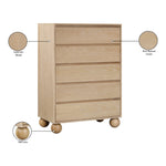 Kent Ash Wood Chest in Natural