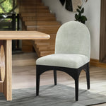 Waldorf Chenille Fabric Upholstered Dining Side Chair in Mint