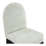 Waldorf Chenille Fabric Upholstered Dining Side Chair in Mint