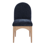 Waldorf Chenille Fabric Upholstered Dining Side Chair in Navy
