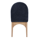 Waldorf Chenille Fabric Upholstered Dining Side Chair in Navy