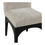 Waldorf Chenille Fabric Upholstered Dining Side Chair in Beige