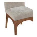 Waldorf Chenille Fabric Upholstered Dining Side Chair in Beige