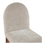 Waldorf Chenille Fabric Upholstered Dining Side Chair in Beige