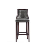 Fifth Avenue Wood Upholstered Barstool in Graphite