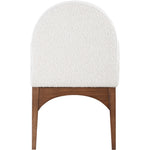 Waldorf Boucle Fabric Upholstered Dining Arm Chair in Cream