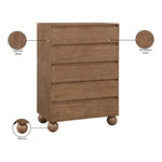 Kent Ash Wood Chest in Walnut