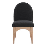 Waldorf Boucle Fabric Upholstered Dining Side Chair in Black