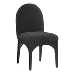 Waldorf Boucle Fabric Upholstered Dining Side Chair in Black