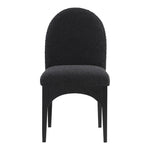 Waldorf Boucle Fabric Upholstered Dining Side Chair in Black