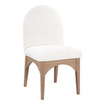 Waldorf Boucle Fabric Upholstered Dining Side Chair in Cream