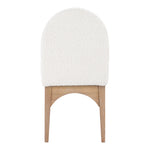 Waldorf Boucle Fabric Upholstered Dining Side Chair in Cream