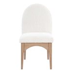 Waldorf Boucle Fabric Upholstered Dining Side Chair in Cream