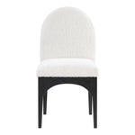 Waldorf Boucle Fabric Upholstered Dining Side Chair in Cream