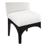 Waldorf Boucle Fabric Upholstered Dining Side Chair in Cream