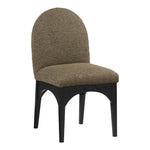 Waldorf Boucle Fabric Upholstered Dining Side Chair in Olive