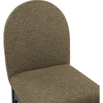 Waldorf Boucle Fabric Upholstered Dining Side Chair in Olive