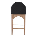 Waldorf Boucle Fabric Upholstered Counter Stool in Black