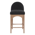 Waldorf Boucle Fabric Upholstered Counter Stool in Black