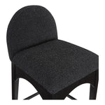 Waldorf Boucle Fabric Upholstered Counter Stool in Black