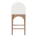 Waldorf Boucle Fabric Upholstered Counter Stool in Cream