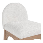 Waldorf Boucle Fabric Upholstered Counter Stool in Cream