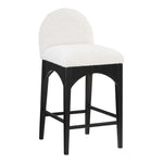 Waldorf Boucle Fabric Upholstered Counter Stool in Cream