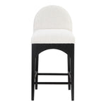 Waldorf Boucle Fabric Upholstered Counter Stool in Cream
