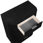 Astrid Solid Wood And Oak Veneer Chest in Black
