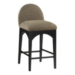 Waldorf Boucle Fabric Upholstered Counter Stool in Olive