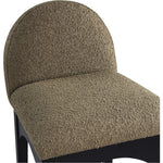 Waldorf Boucle Fabric Upholstered Counter Stool in Olive