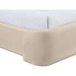 Warby Vegan Leather Upholstered King Bed in Beige