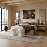 Warby Vegan Leather Upholstered King Bed in Cream