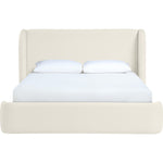 Warby Vegan Leather Upholstered King Bed in Cream