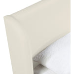 Warby Vegan Leather Upholstered King Bed in Cream