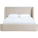 Warby Vegan Leather Upholstered King Bed in Taupe