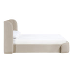 Warby Vegan Leather Upholstered King Bed in Taupe